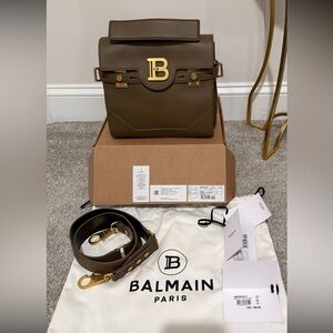 Balmain Paris kaki/army MM purse (NEW) Large